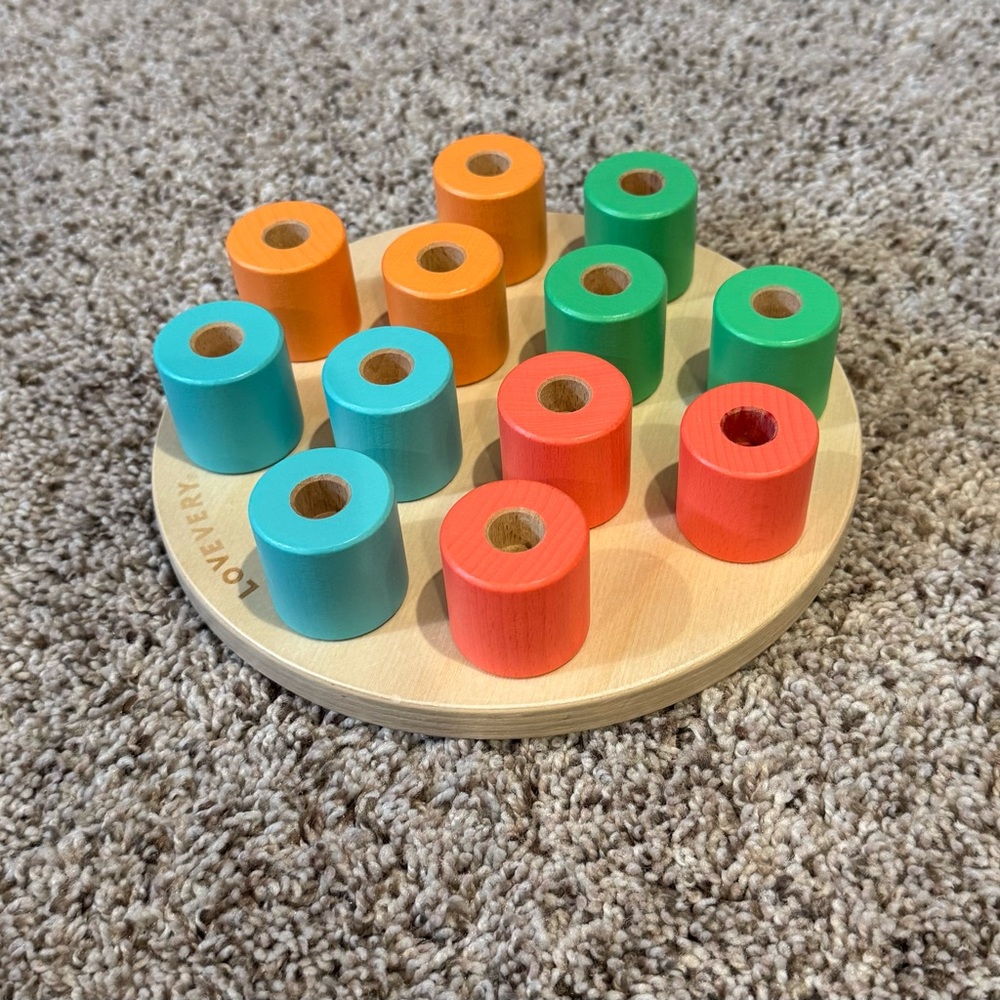 Lovevery Wooden Stacking Pegboard